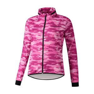 SHIMANO Cyklistická zateplená bunda - FURANO WARM - růžová S