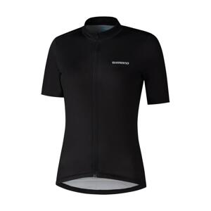 SHIMANO Cyklistický dres s krátkým rukávem - ELEMENT - černá XL