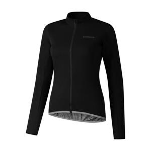 SHIMANO Cyklistická větruodolná bunda - WINDFLEX - černá XL