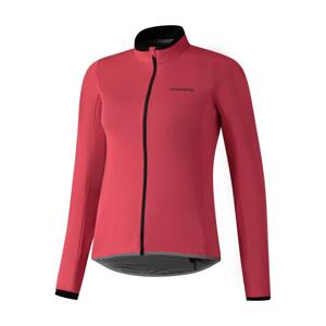 SHIMANO Cyklistická větruodolná bunda - WINDFLEX - růžová L