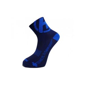 HAVEN Cyklistické ponožky klasické - LITE SILVER NEO 2PAK - modrá 42-43