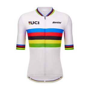 SANTINI Cyklistický dres s krátkým rukávem - UCI WORLD CHAMPION - vícebarevná
