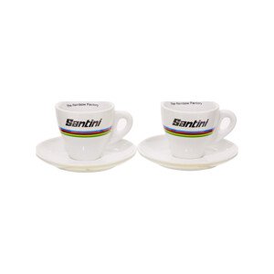 SANTINI šálky - UCI WORLD CHAMPION ESPRESSO CUPS - vícebarevná
