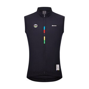 SANTINI Cyklistická vesta - UCI WORLD CHAMPION - černá