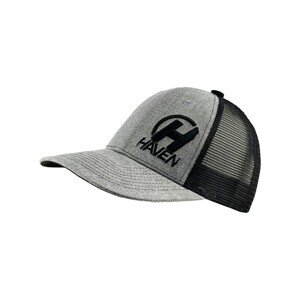 HAVEN Cyklistická čepice - TRUCKER - šedá/černá L-XL
