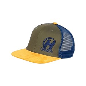 HAVEN Cyklistická čepice - TRUCKER - šedá/hnědá M-L