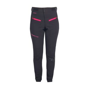 HAVEN Cyklistické kalhoty dlouhé bez laclu - FACTORY AIR - černá/růžová 2XL