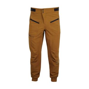HAVEN Cyklistické kalhoty dlouhé bez laclu - FACTORY TRAIL - hnědá 2XL