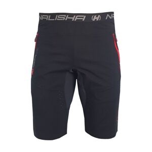 HAVEN Cyklistické kalhoty krátké bez laclu - NALISHA SLIMFIT - černá/červená 2XS