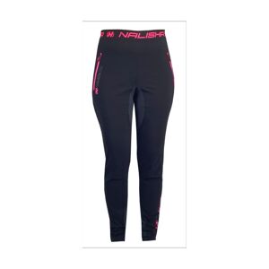 HAVEN Cyklistické kalhoty dlouhé bez laclu - NALISHA SLIMFIT - černá/růžová 3XL