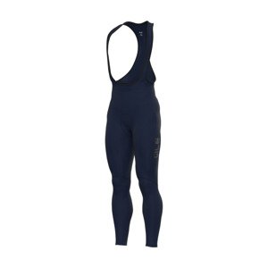 ALÉ Cyklistické kalhoty dlouhé s laclem - WINTER SOLID - modrá M