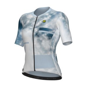ALÉ Cyklistický dres s krátkým rukávem - ATMOSFERA PR-E - bílá/fialová