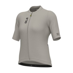 ALÉ Cyklistický dres s krátkým rukávem - COLOR BLOCK OFF ROAD PRAGMA - ivory