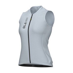 ALÉ Cyklistický dres bez rukávů - COLOR BLOCK PRAGMA - světle modrá 2XL
