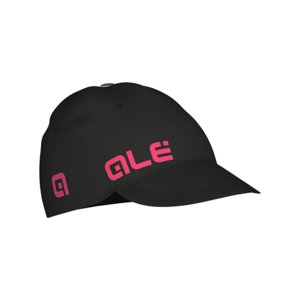 ALÉ Cyklistická čepice - RAP - černá/růžová UNI