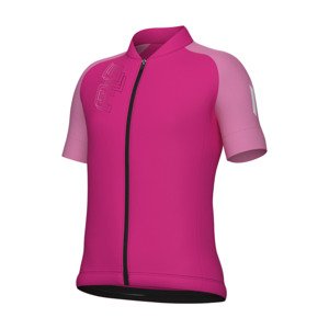 ALÉ Cyklistický dres s krátkým rukávem - FOLLOW ME KID - růžová 8Y