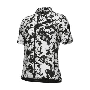 ALÉ Cyklistický dres s krátkým rukávem - ESSENZA KID - černá/bílá 14Y