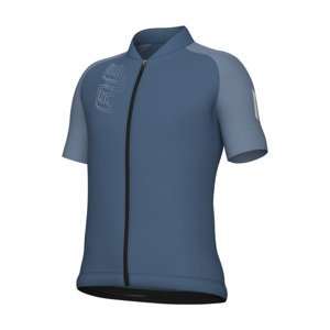 ALÉ Cyklistický dres s krátkým rukávem - FOLLOW ME KID - modrá 8Y