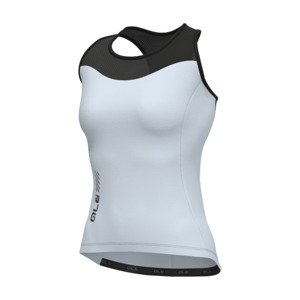 ALÉ Cyklistický dres bez rukávů - COLOR BLOCK PRAGMA - světle modrá/černá 2XS