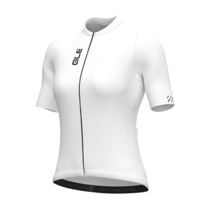 ALÉ Cyklistický dres s krátkým rukávem - COLOR BLOCK PRAGMA - bílá 5XL