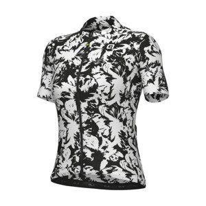 ALÉ Cyklistický dres s krátkým rukávem - ESSENZA PRAGMA - bílá/černá 3XL