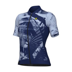 ALÉ Cyklistický dres s krátkým rukávem - PALM PR-E - modrá/fialová L