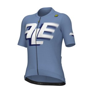 ALÉ Cyklistický dres s krátkým rukávem - SAUVAGE PR-E - modrá/bílá 2XS