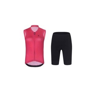 RIVANELLE BY HOLOKOLO Cyklistický krátký dres a krátké kalhoty - PURE - růžová/černá