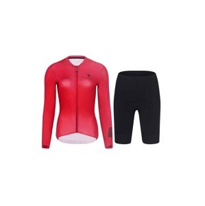 HOLOKOLO Cyklistický krátký dres a krátké kalhoty - VICTORIOUS ELITE - černá/červená