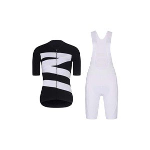 RIVANELLE BY HOLOKOLO Cyklistický krátký dres a krátké kalhoty - MISSVELOAIRE - černá/bílá