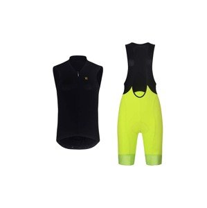 RIVANELLE BY HOLOKOLO Cyklistický krátký dres a krátké kalhoty - PURE - žlutá/černá