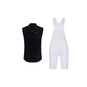 RIVANELLE BY HOLOKOLO Cyklistický krátký dres a krátké kalhoty - PURE - černá/bílá