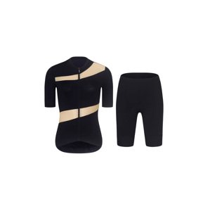 RIVANELLE BY HOLOKOLO Cyklistický krátký dres a krátké kalhoty - GLAMOR - béžová/černá