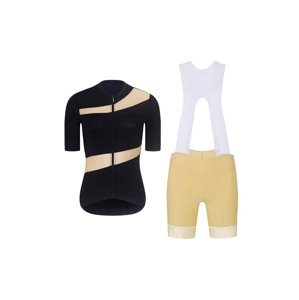 RIVANELLE BY HOLOKOLO Cyklistický krátký dres a krátké kalhoty - GLAMOR - béžová/černá