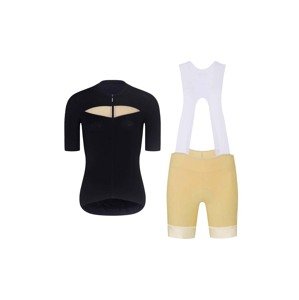 RIVANELLE BY HOLOKOLO Cyklistický krátký dres a krátké kalhoty - GLAMOR - černá/béžová
