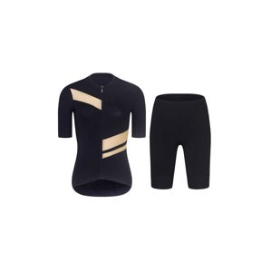 RIVANELLE BY HOLOKOLO Cyklistický krátký dres a krátké kalhoty - GLAMOR - černá/béžová