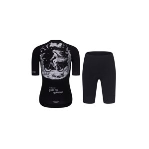 RIVANELLE BY HOLOKOLO Cyklistický krátký dres a krátké kalhoty - MOONLIGHT - bílá/černá