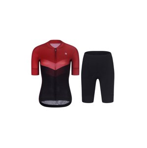 RIVANELLE BY HOLOKOLO Cyklistický krátký dres a krátké kalhoty - ARROW II - černá/červená