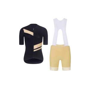 RIVANELLE BY HOLOKOLO Cyklistický krátký dres a krátké kalhoty - GLAMOR - černá/béžová