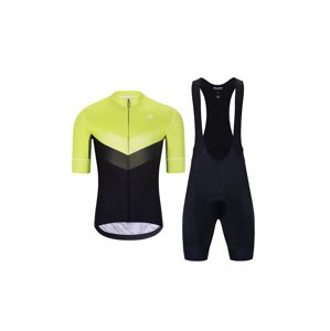 HOLOKOLO Cyklistický krátký dres a krátké kalhoty - ARROW II - zelená/černá