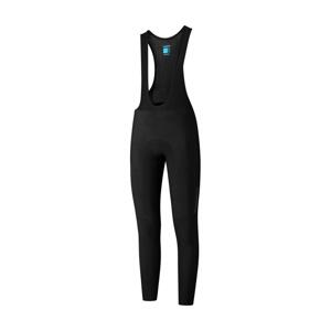 SHIMANO Cyklistické kalhoty dlouhé s laclem - ELEMENT - černá