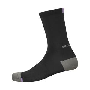 SHIMANO Cyklistické ponožky klasické - PERFORMANCE - černá 41-44