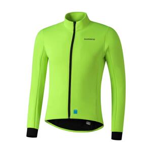 SHIMANO Cyklistická zateplená bunda - ELEMENT - žlutá