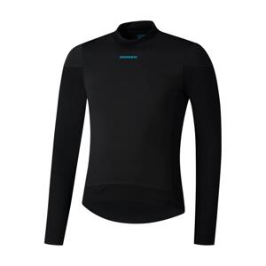 SHIMANO Cyklistické triko s dlouhým rukávem - BEAUFORT LONG  - černá L