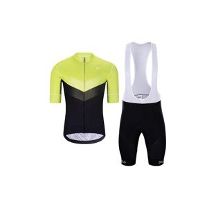 HOLOKOLO Cyklistický krátký dres a krátké kalhoty - ARROW II - černá/zelená