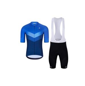 HOLOKOLO Cyklistický krátký dres a krátké kalhoty - Holokolo ARROW II + - černá/modrá
