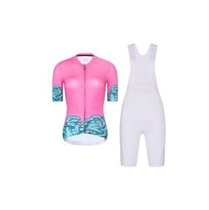 RIVANELLE BY HOLOKOLO Cyklistický krátký dres a krátké kalhoty - MEDUSA - tyrkysová