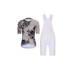 RIVANELLE BY HOLOKOLO Cyklistický krátký dres a krátké kalhoty - BAROC - černá/šedá