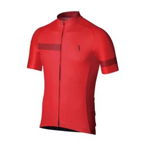 BBB Cyklistický dres s krátkým rukávem - COMFORTFIT 2.0 - červená L