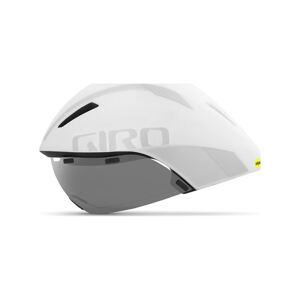GIRO Cyklistická přilba - AEROHEAD MIPS - bílá (55–59 cm)
